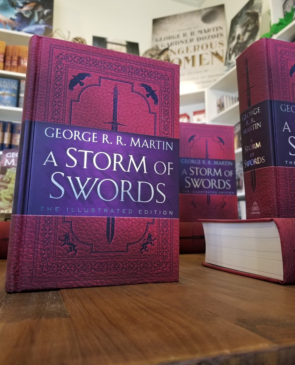 beastlybooks418's tweet photo. These A STORM OF SWORDS Illustrated Editions look great! Get your SIGNED copy in store or online at https://t.co/HHyEkG2o29! ⁠
⁠
#jeancocteaucinema #beastlybooks418 #beastlybooks #asos #asoiaf #agot #agameofthrones #gameofthrones #grrm #georgerrmartin #nowavailable https://t.co/pFawtY4QZP