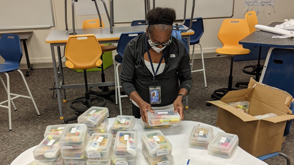 The <a href="/HenricoSchools/">Henrico Schools</a> McKinney-Vento Team used Title I funds to create a Box of Opportunity for identified students. The boxes are packed with basic school supplies. The team recently distributed boxes to students currently staying at hotels in the Greater Richmond area. #KnowWhy