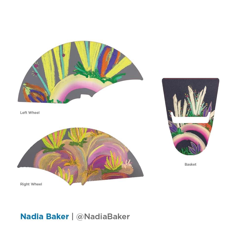 NadiaNBaker's tweet photo. So excited to share my design for #artbikes  #eastsideculturecrawl @CultureCrawl @mobi_bikes 
Please vote, if you’d like to take a spin on this bike. 🗳 https://t.co/G58bAneqRQ