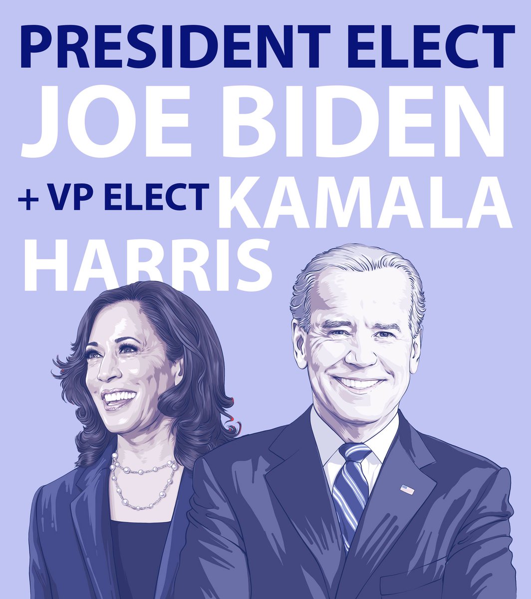 Congratulations to President-Elect Biden and Vice President-Elect Harris!  Thank you for choosing to serve your country during these challenging times.