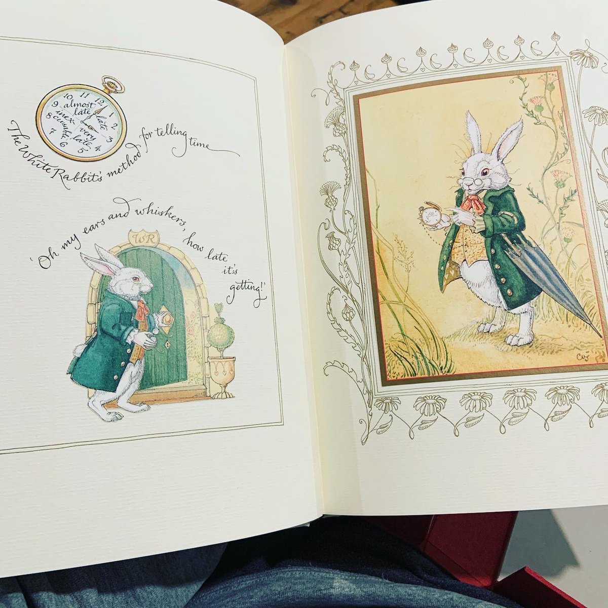 DisVacayFamily's tweet photo. Just looking through some of my Limited Edition books.... look at the artwork and colours in this rendition of Alice’s Adventures in Wonderland! The Copper Plate Etching is superb! Thanks again @foliosociety
#limitededitionbooks #bookstagram #bookcollector #foliosociety https://t.co/04PRiwKkOp