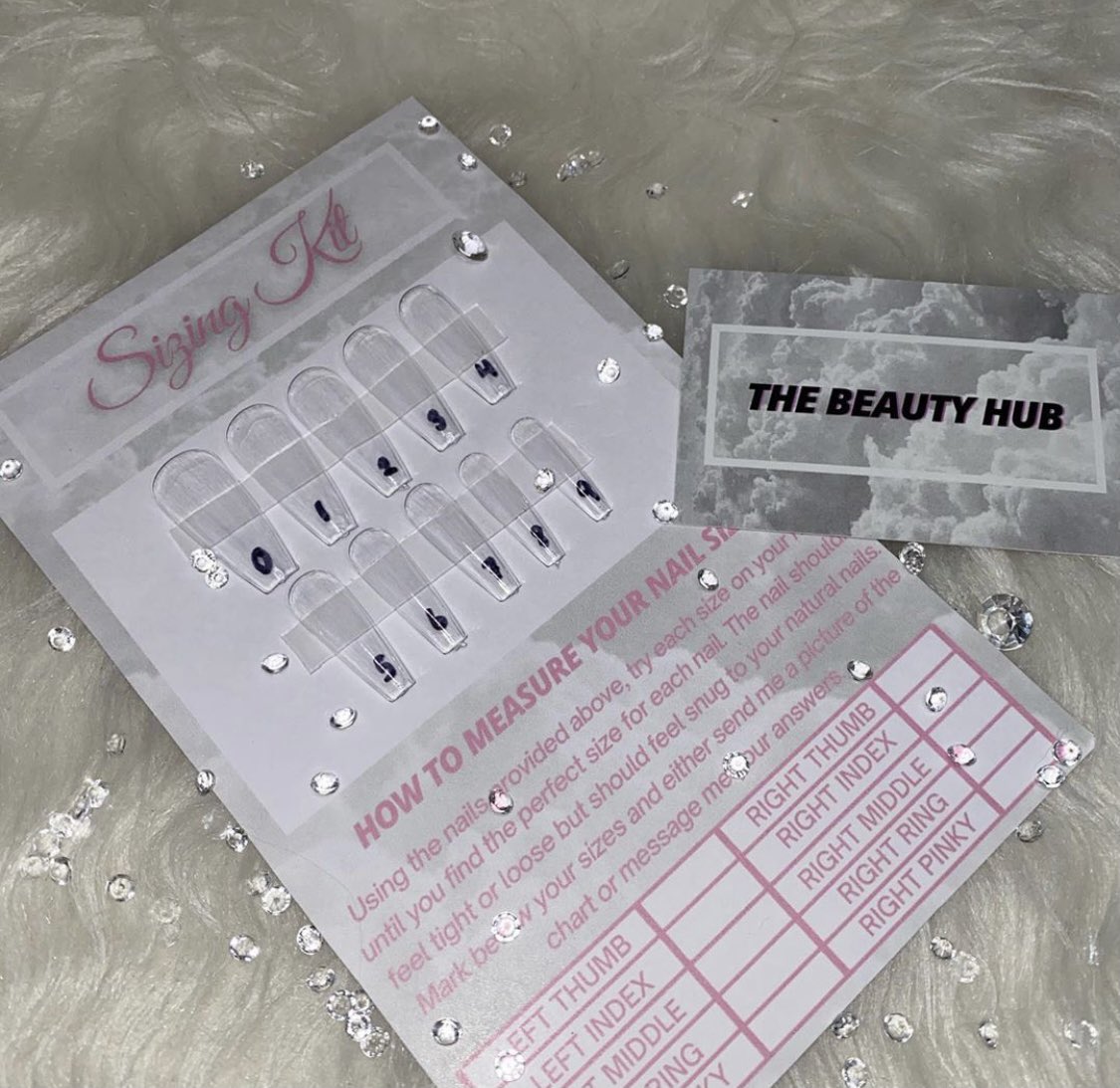 TheBeautyHub_UK's tweet photo. THE BEAUTY HUB’s Sizing kit is an easy alternative rather than using our guide 💅🏼
ONLY £5 and includes 1st class shipping/ shipped the day you order 💖
DM ME NOW TO PURCHASE A SIZING KIT
#pressonnails #pressonnailsuk #nailtech #nailtechuk #smallbusiness #nails https://t.co/4XWYddhMye