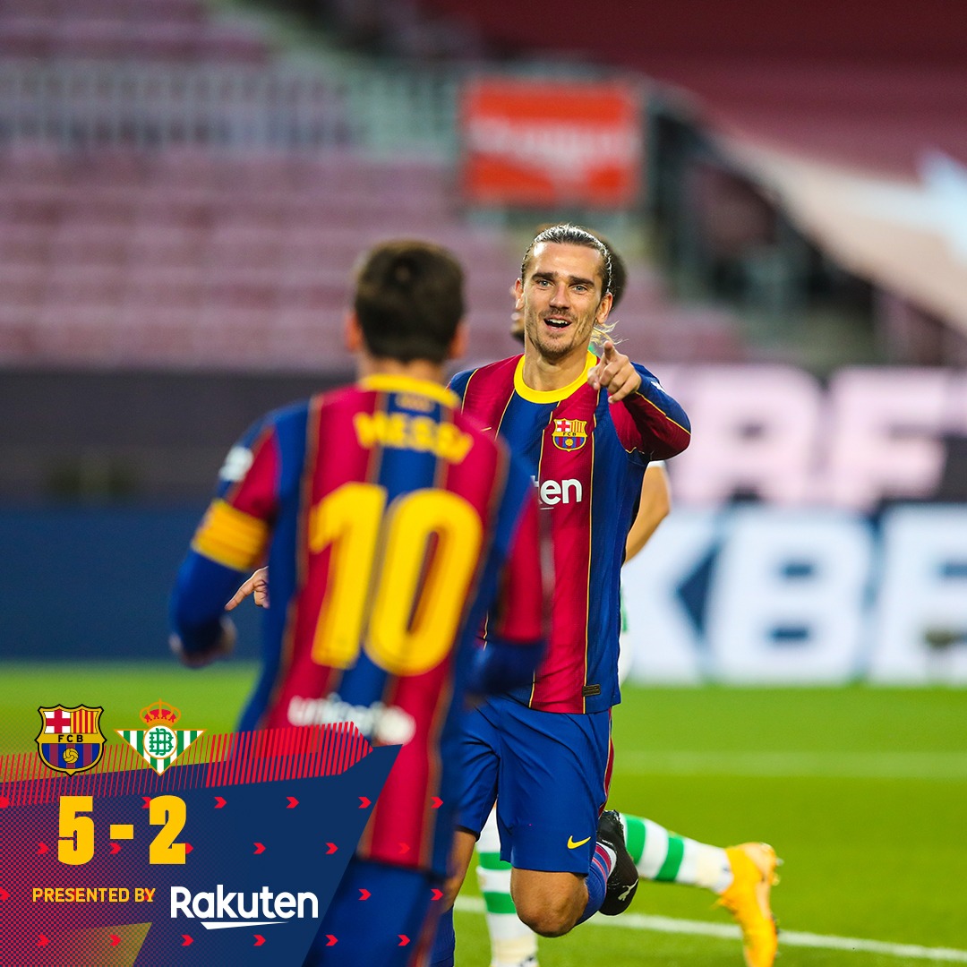 FCBarcelona's tweet photo. FULL TIME! https://t.co/esuLTOpFip