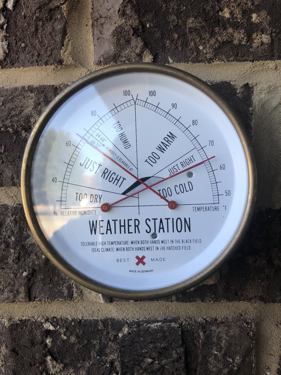 According to the weather station it’s just right In Martin...I agree!!!