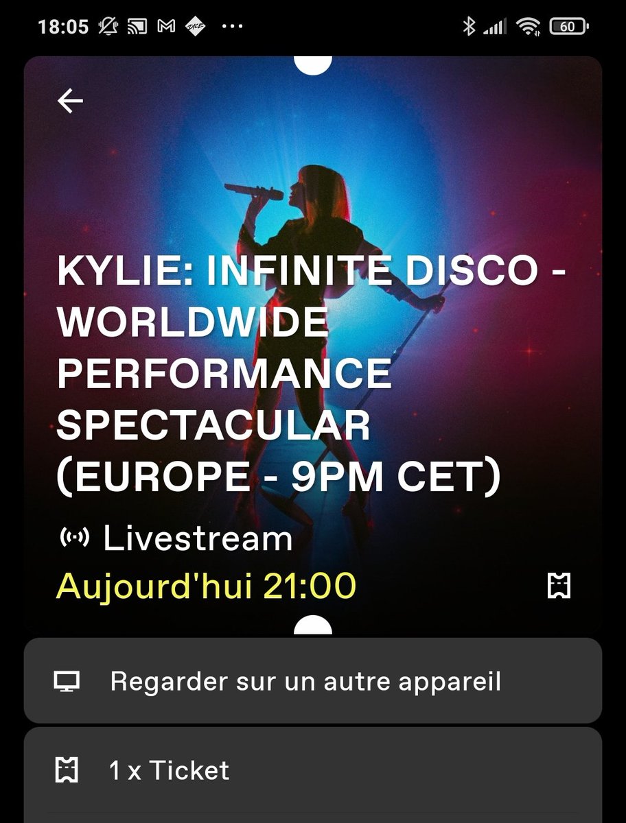 Skyseb's tweet photo. Les #concerts reprennent ce soir ! Bon, ok, devant la TV mais quand même ! #KylieMinogue #econcert #live #ontv https://t.co/PJ9cg8OffD