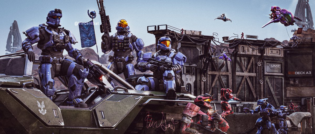 VincentGat's tweet photo. Big Team Battle needs to be one of Halo Infinite's strongest multiplayer modes. BTB has always been peak Halo gameplay. https://t.co/ovHjraSfpK