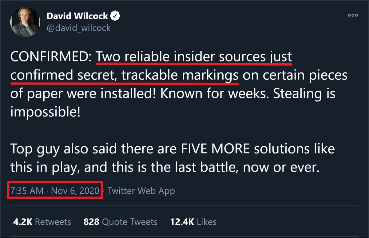 4/10Enter my favorite  #sophist  #DavidWilcock This guy is so easy to debunk.The next day at 7:36am, Nov 6, DW tweeted thisHmm, I wonder who his insider was?
