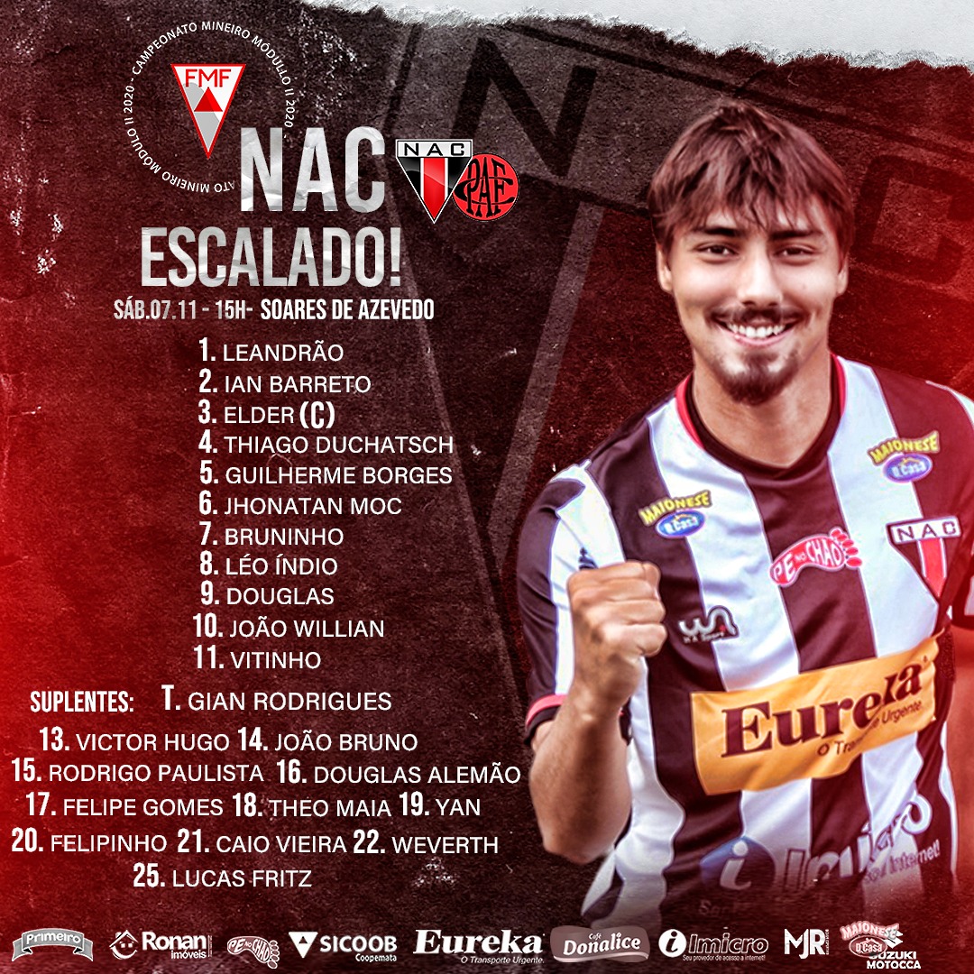 nacdemuriae's tweet photo. O Nacional está escalado para enfrentar o Pouso Alegre, pela primeira rodada do quadrangular final do Módulo II.
#NAC #souNAC #CampeonatoMineiro #MóduloII #quadrangularfinal https://t.co/nom7AxRZs9