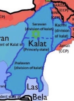 Turan aka Kalat was ruled with southern region of Jhalawan, overseen by Zehri Sardar as Nawab of Jhalawan, northern region of Sarawan overseen by Raisani Sardar as Nawab of Sarawan, fertile region of Katchi under direct rule of KhaneKalat & Dehwars serving at admin positions./3