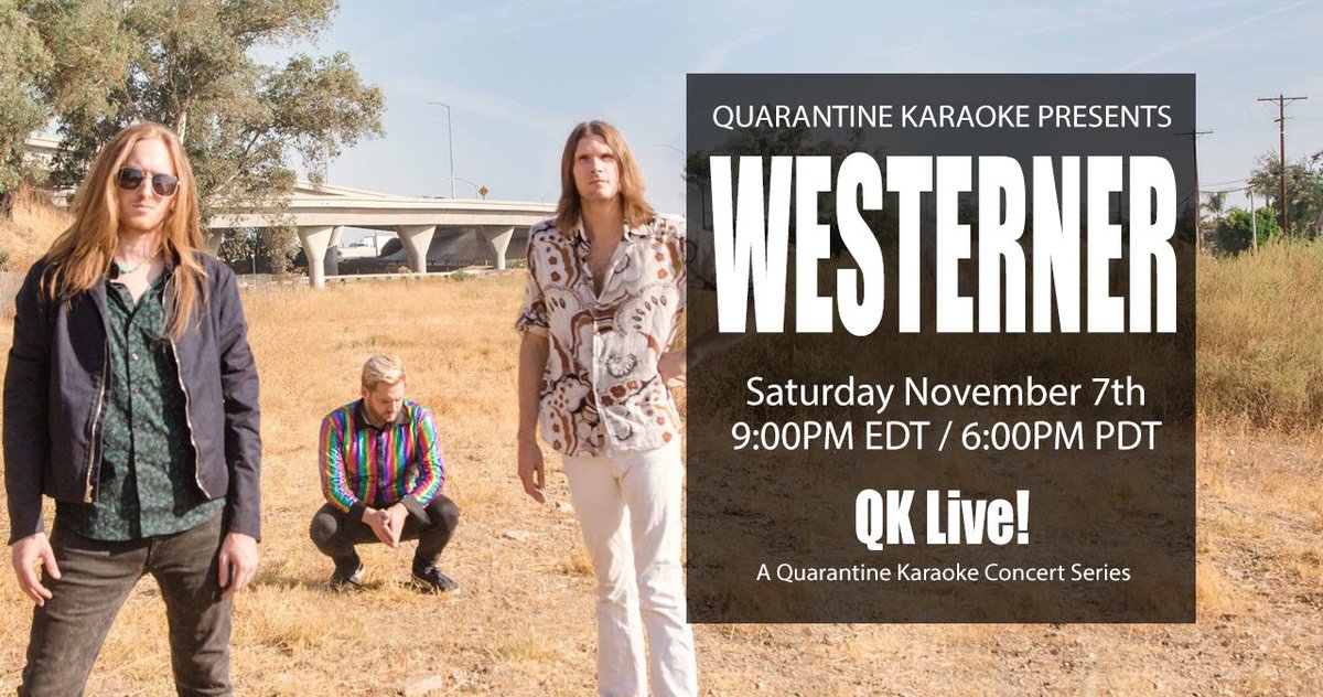 Westerner is an electronic, psychedelic rock band from LA. They're a ballsy, cocktail mix of psychedelic rock, disco, and trip hop. Think Pink Floyd meets Massive Attack meets late-90s electronica. Their songs are at once danceable and mesmerizing.

facebook.com/qklive