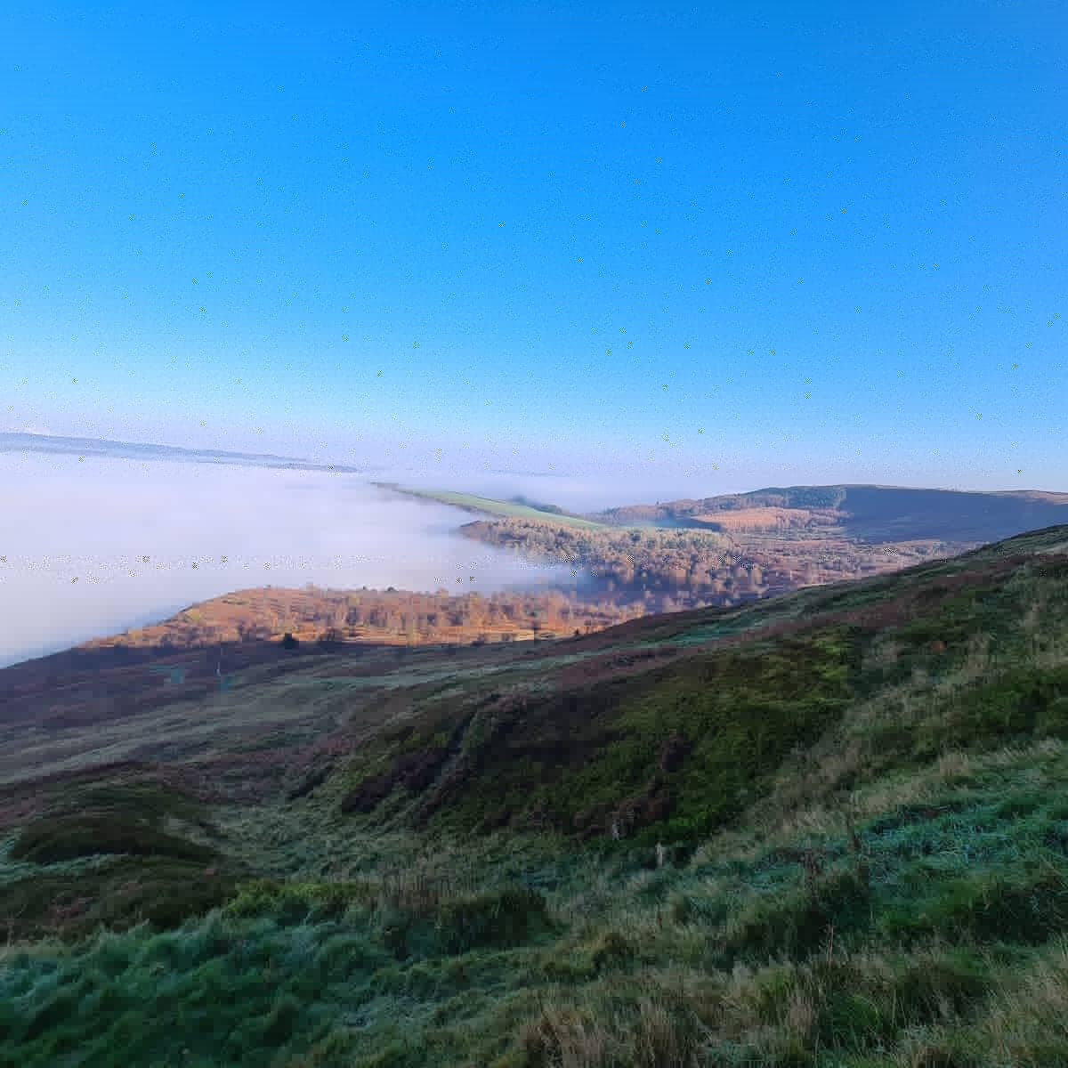 ClevelandMRT's tweet photo. Some of our team members maintaining their fitness above the fog today. As cheesy as it sounds, and yes I know it does but.... it's good reminder to us all to look above the clouds, lockdown won't be forever and we live in a beautiful part of the world #exerciselocally https://t.co/j0vbECyibI