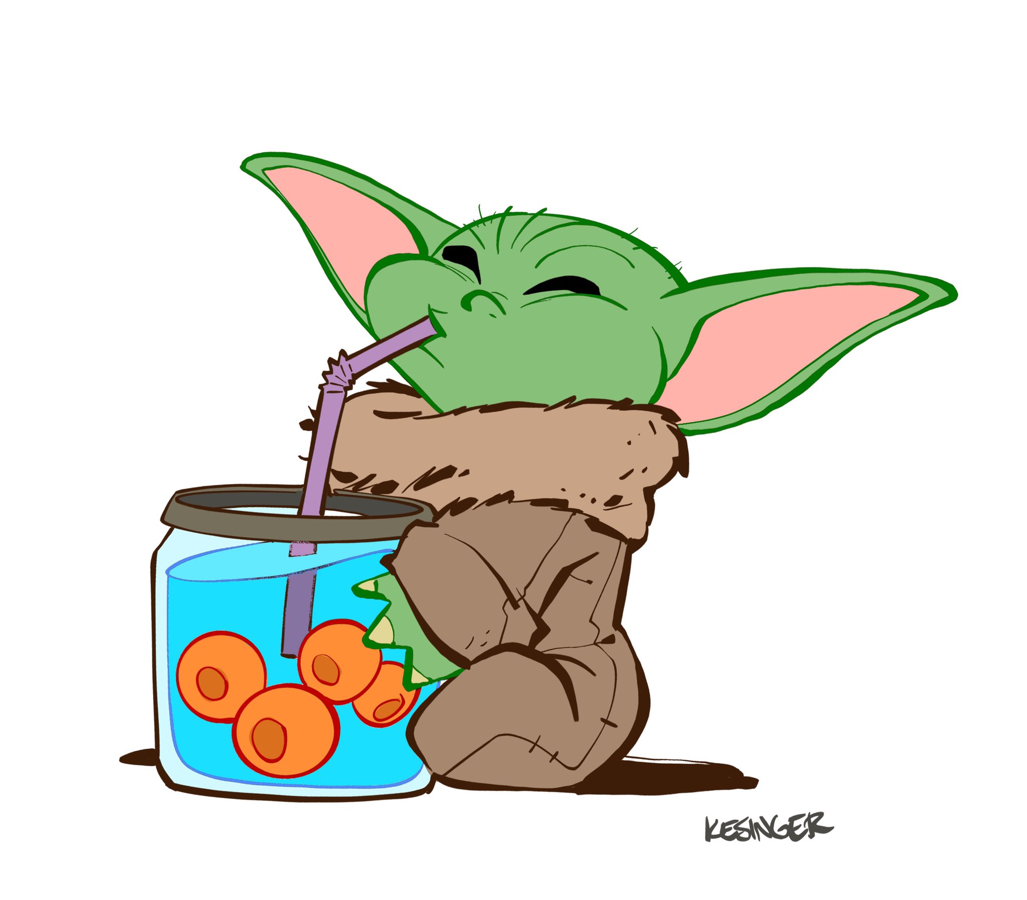 Brian Kesinger So On This Week S Episode Of Themandalorian We Learn That Babyyoda Really Loves Boba