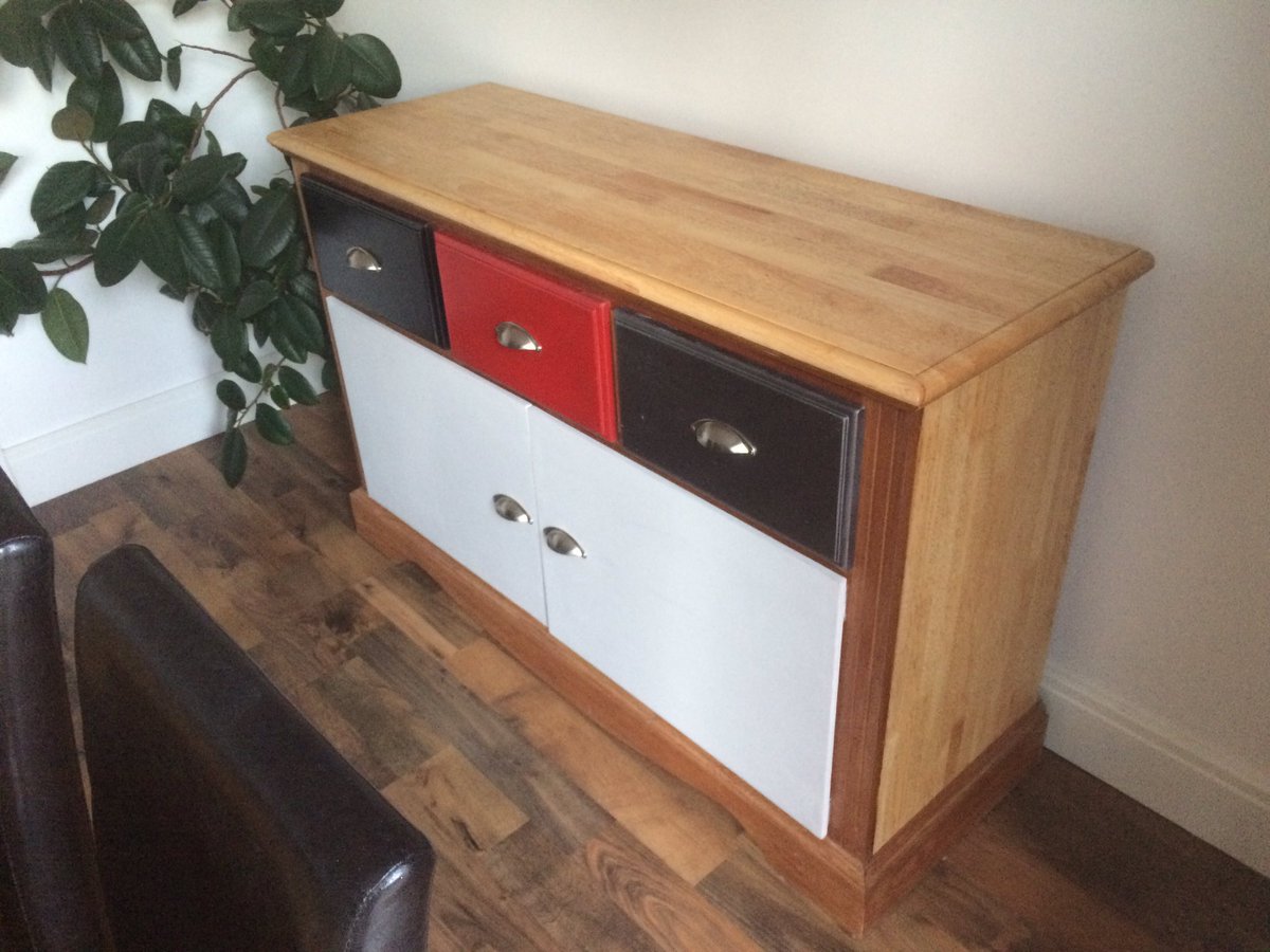 danemsteve's tweet image. My old set of drawers/ garage storage turned into a sideboard! #upcycledfurniture #upcycle #upcycling