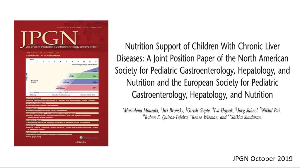 molivahemker's tweet image. @ChildrensColo Dr. Shikha Sundaram shows how to optimize nutrition of children with chronic liver disease. See @JPGNonline @NASPGHAN @ESPGHANSociety Position Paper. #NASPGHAN20 #GITwitter #PedsGITwitter