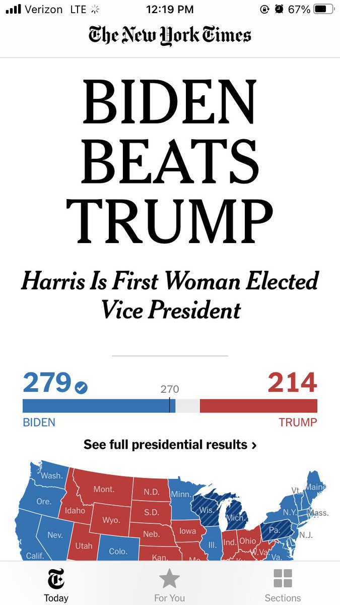 LCTierney's tweet photo. Remember where you are so you remember where you were. Am I right?!! This moment. #BidenHarris2020 #Election2020 https://t.co/0OrQh4Jb6G
