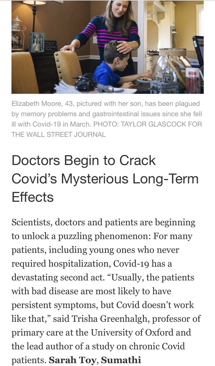 ‘Other viral outbreaks, including the original SARS, MERS, Ebola, H1N1 and the Spanish flu, have been associated with long-term symptoms.’ #LongCovid #chroniccovid
wsj.com/articles/docto…