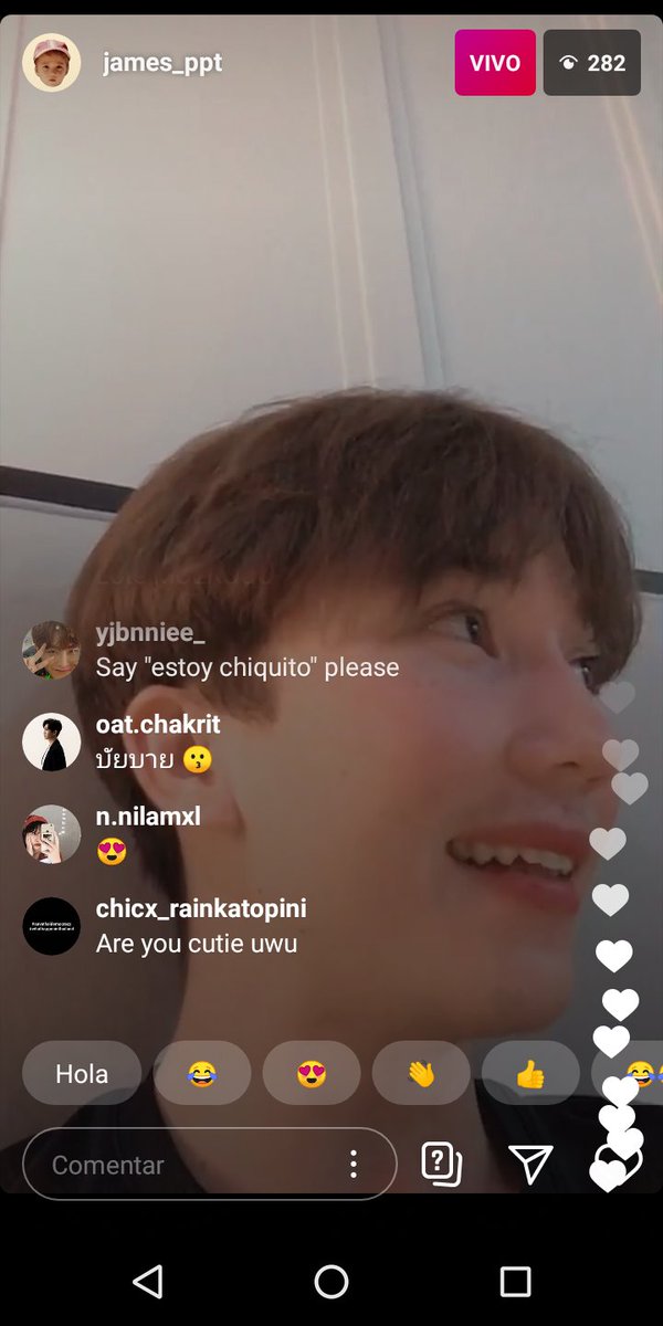 Jamesppt_latam's tweet photo. my phone is full of screenshots 😅 I am happy that you said a few words in Spanish, Latin America loves you and I hope in some future you could come  😊

Btw, we wish you luck to be chosen in the cast of Secret Admirer!!!

#James_ppt https://t.co/PnWWayXr8n