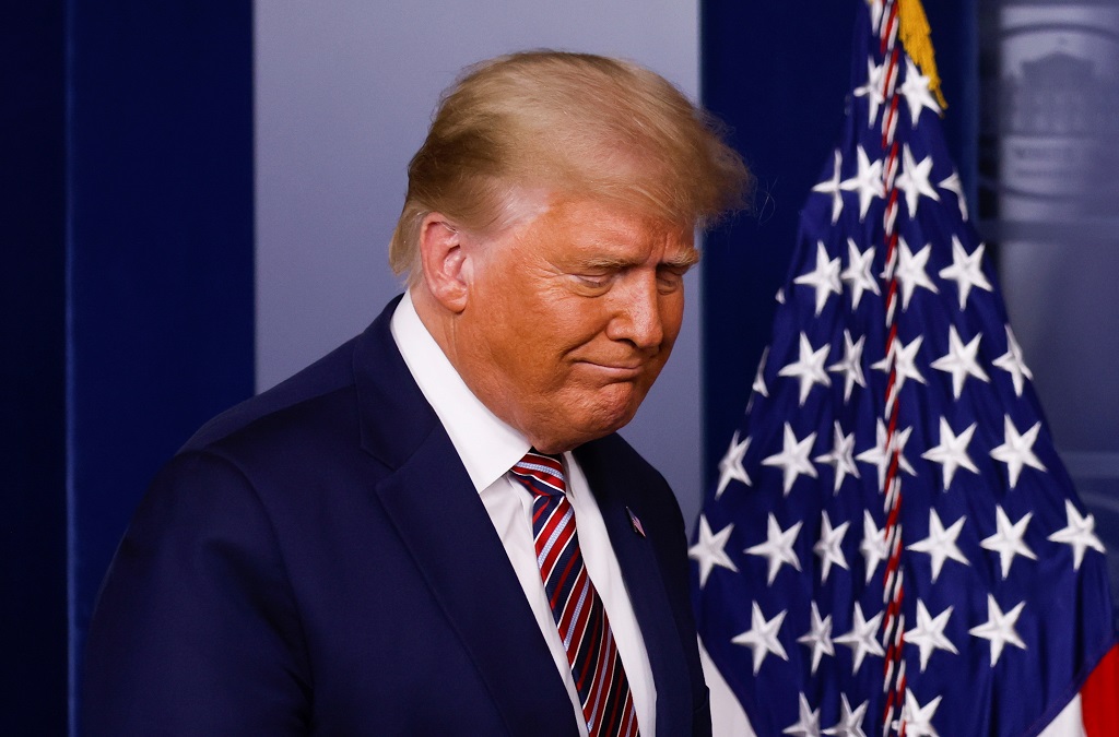 AJEnglish's tweet photo. 'YOU'RE FIRED' trends on social media after Donald Trump loses White House to Joe Biden | #Election2020 https://t.co/IyvvsBna4a