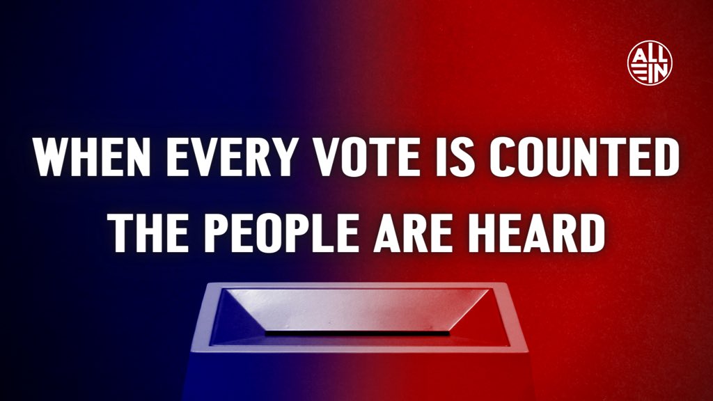 We celebrate the millions of Americans who voted in record breaking numbers, especially all the young people. 

#YouthVote #allintovote