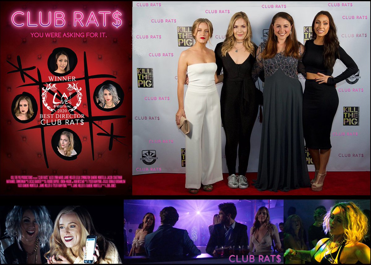 BIGHOUSELA's tweet photo. @filmfestlalive @ClubRatsMovie Jeni Jones
@jeniannejones winner best director
for "Dark Comedy" short film
https://t.co/JWuGiU08iq
https://t.co/GMcHnfnZyX
A dark comedy on a mission to end rape culture. Created by @DaneneMontella
@JamietheMiller
@jeniannejones
#ktpproductions https://t.co/ft7e65BFWw