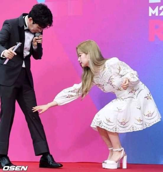 The MC and the members were scared because the bug but Dahyun is brave enough to remove the bug and help him.