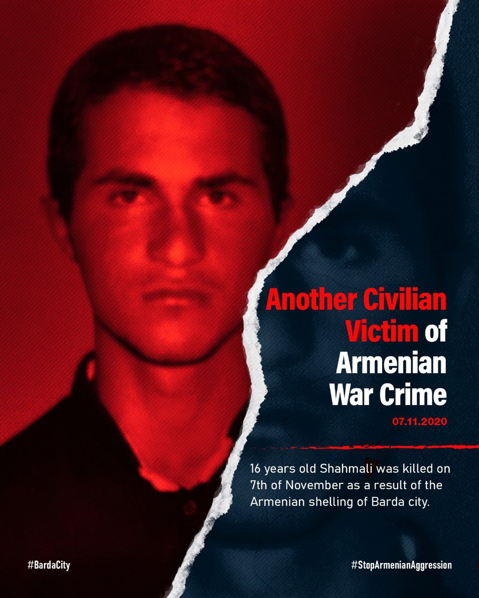!!!
#StopArmenianAggression #StopArmenianTerrorism 
#ArmeniaKillsCivilians