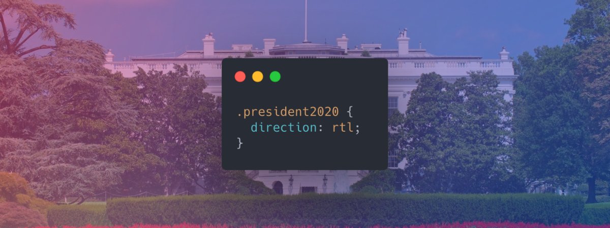 I've heard there are some changes in the world...

#CSS #programmingmemes #USElection2020