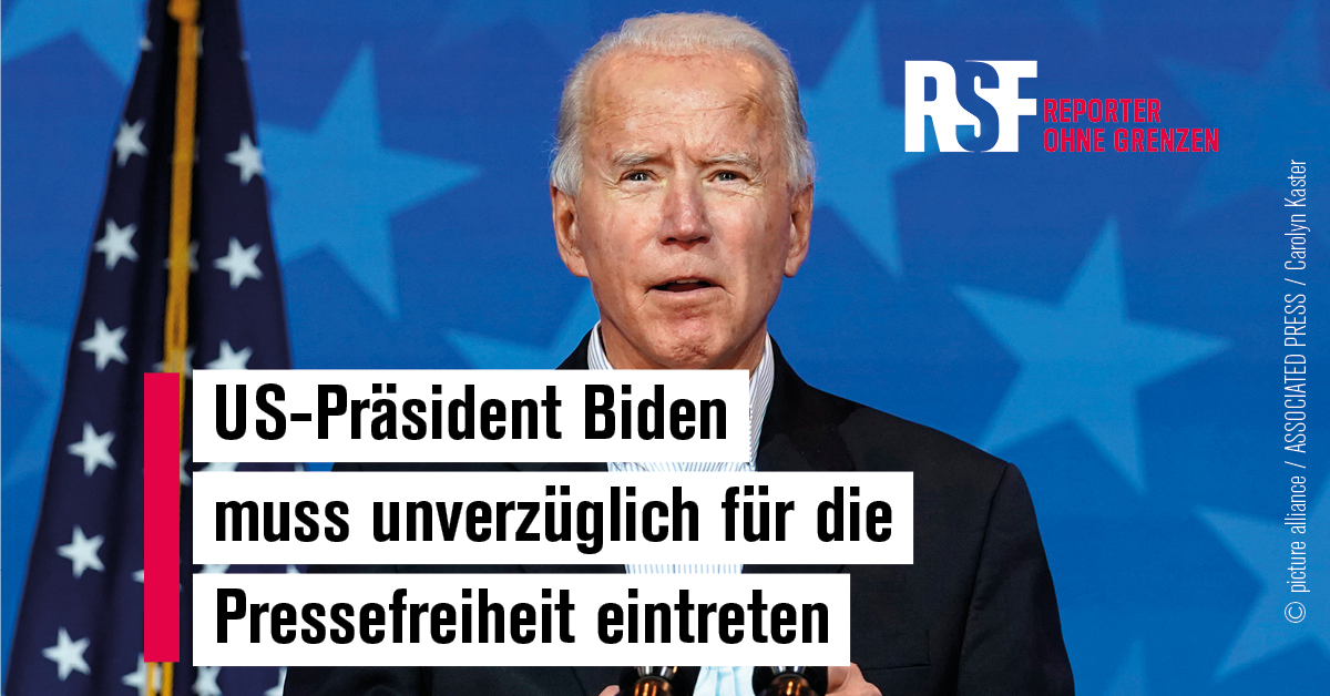 cmihr's tweet photo. .@JoeBiden beim Schutz von Journalist*innen ist #USA-Vorbildrolle wieder gefragt, in den USA und weltweit. Unterzeichnen Sie den #PressFreedomPact, zeigen Sie, dass die #USA Gewalt gegen Journalist*innen nirgendwo mehr tolerieren!
https://t.co/yi25ZGHtZB https://t.co/LUW7q9NMtg