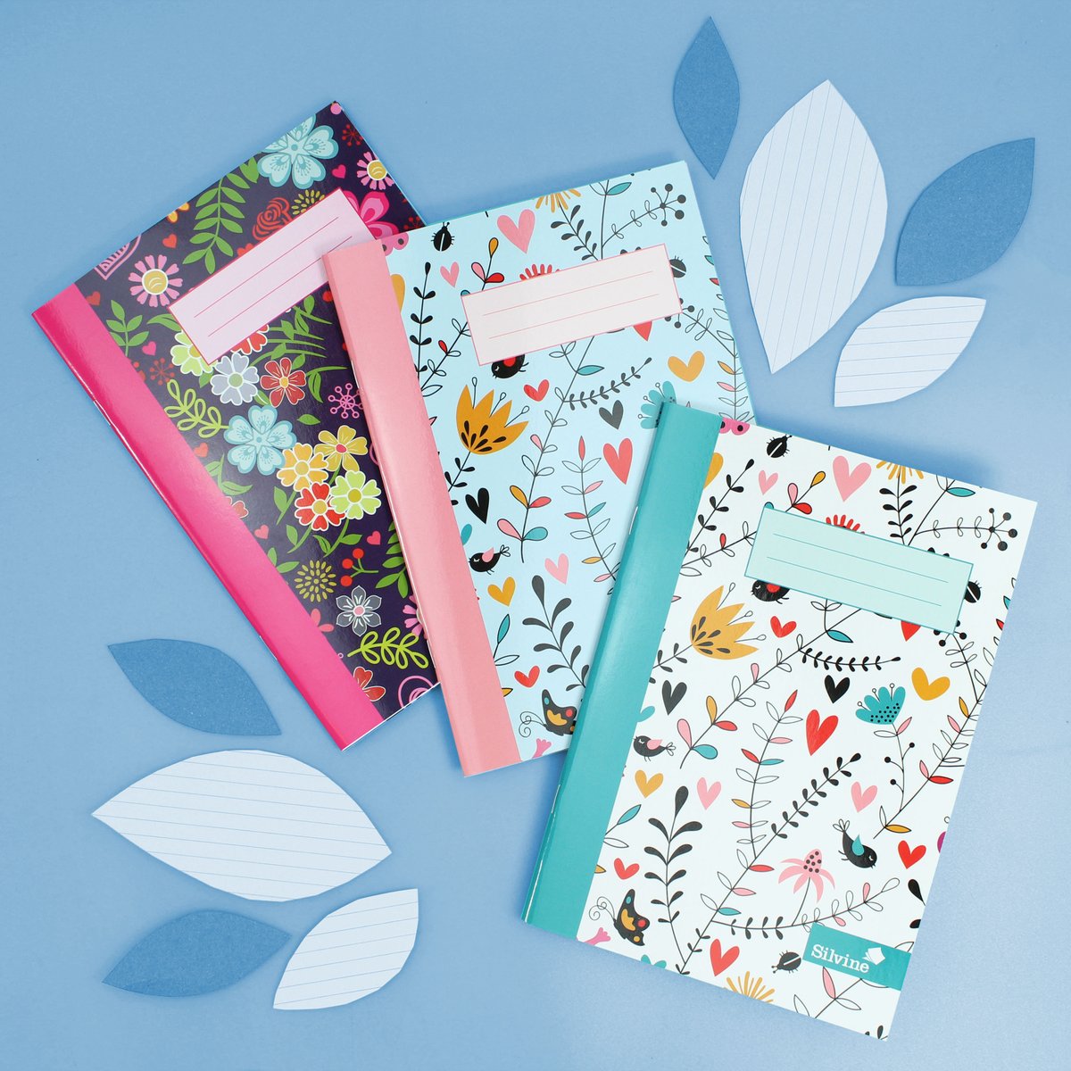 Silvine_UK's tweet photo. Why not treat yourself to a set of our Marlene West Notebooks, with a different floral pattern for different subjects, days or moods! 🌹🌻🌷 
 
#studycommunity #prettynotes #notebook #stationery #floral #pattern #floralpattern #floralnotebook #patternnotebook https://t.co/zc5uFEexVG