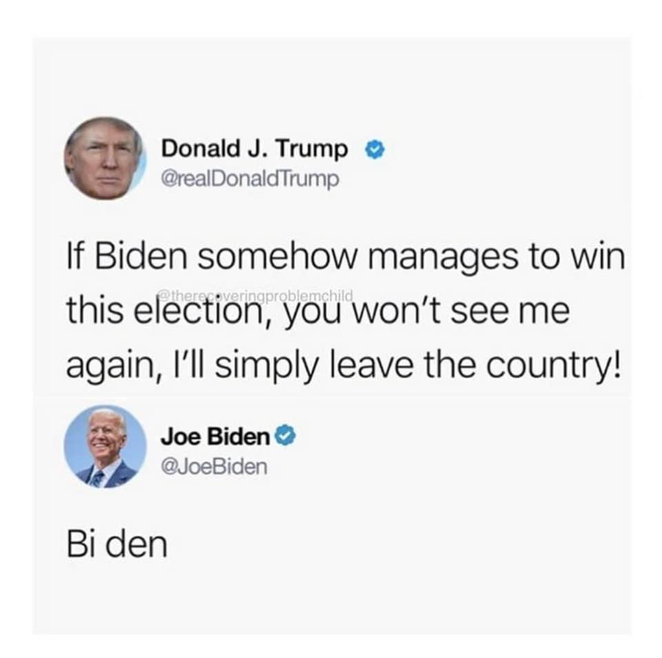 KTachiany's tweet photo. @realDonaldTrump I think you just lost by a lot sir 🤔 https://t.co/RRNyH1Z3ow