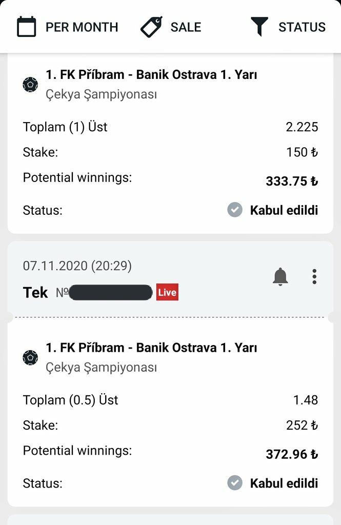 İlk yarı başında kırmızı Kart geldi, iki tercih yaptım.