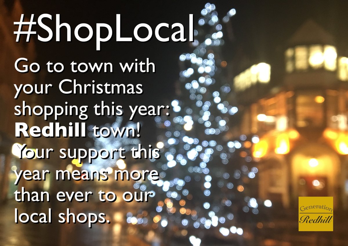 GenerateRedhill's tweet photo. It’s more important now than ever to support our local #Redhill shops, market traders and small businesses. Even the big chains have local staff.

Before you click - consider choosing local this year.

#shoplocal #supportlocal #fundyourcommunity
#SupportLocal ❤️Redhill https://t.co/UgEwPZYG5J