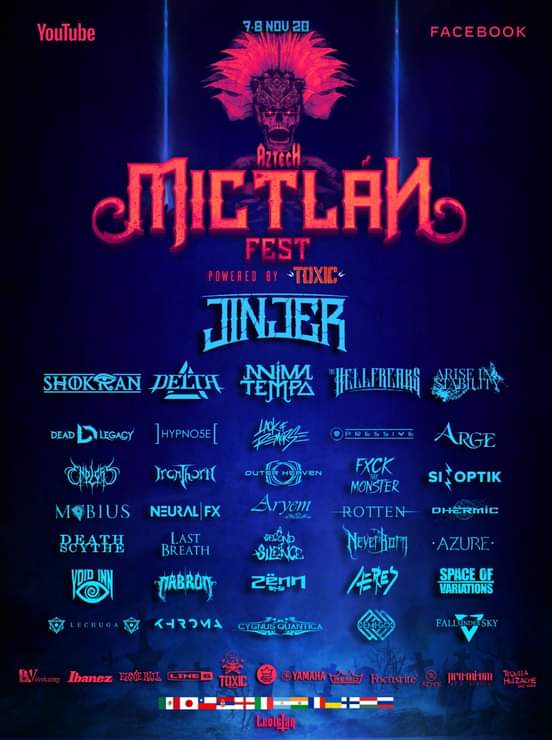 OpusMagnumMetal's tweet photo. ¡Hoy en punto de las 17:00 hrs dará comienzo este excelente festival en línea con un impresionante cartel! Visiten las redes de Az-Tech Metal México para seguir la transmisión este fin de semana 🎶 #AzTechMetalMictlánFest #AztechMetalFest #AztechMictlánFest #online #livestream. https://t.co/eGLKjWHXvA
