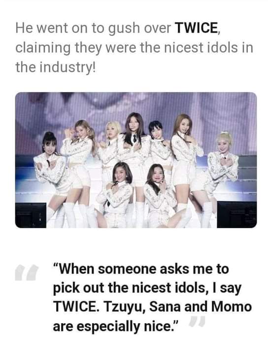 The photos before this one supported thr statement that TWICE is indeed the nicest and kindest idols. I may not stan the most talented ones but I know I made the right decision when I started to stan the nicest and kindest idols.TRULY TWICE IS THE BEST GIRLS 