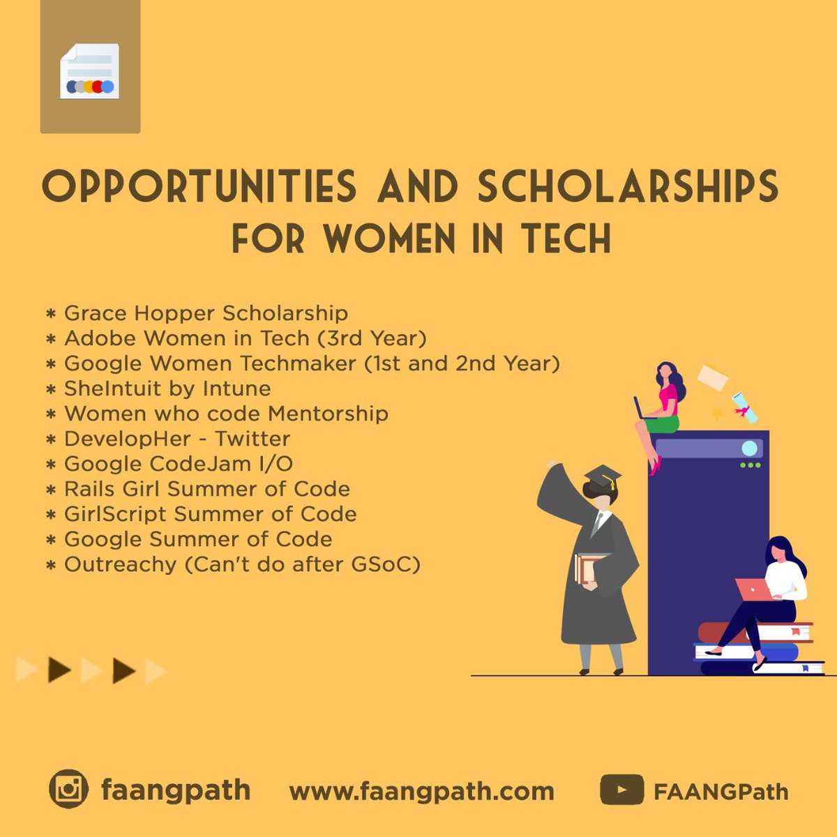 careerflow_ai's tweet photo. #FAANGPath
Sharing Opportunities and Scholarships for Women in Tech
Find Out More On: https://t.co/eoDUCqfRZn
#wit #scholarship #womenintech #womenintech #bossbabe #womenwhohustle #careergoals #careerdevelopment #profilebuilding #techjobs #resume #jobsearch https://t.co/qFOF1wvVBk