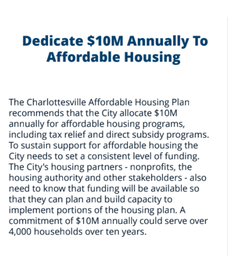 Three major initiatives are laid out here. First, a consistent annual commitment of $10 million in spending so projects can be planned and executed within the next ten years without delays and cost jumps and funding gaps