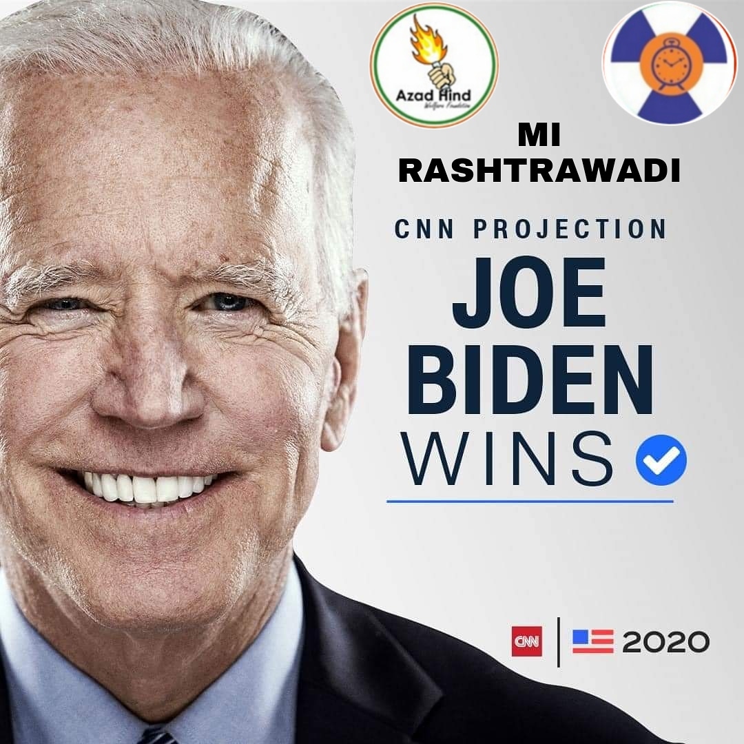 AhmedKCSpeaks's tweet photo. Congratulations @JoeBiden for winning against the hate 
Hope you serve America with good leadership
Love from india 
@PawarSpeaks
 @AjitPawarSpeaks 
@supriya_sule @Jayant_R_Patil
@nawabmalikncp
@advnileshbhosle
@sachinnarkar5
@majidkhn043 @Southmumbai_NYC
#mirashtrawadi
#jaihind https://t.co/TN6BV58VV4