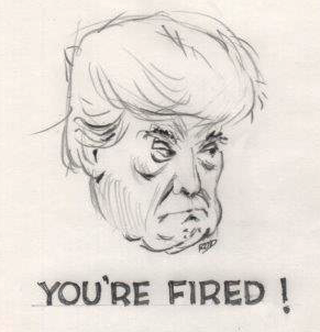 GoldenPear7's tweet photo. My Dad sketched this up! He's in his 80's and has been through a lot of US presidents. He often draws to destress.  Love it! 😂😂 #TrumpsFired  #TrumpMeltdown https://t.co/sgUC9Mzlfc