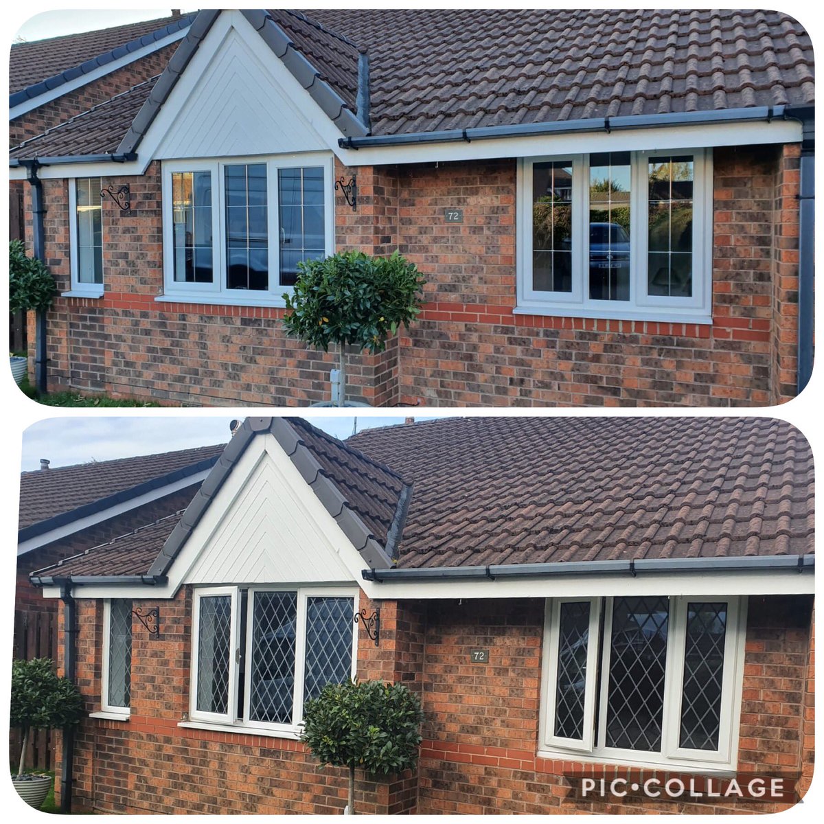 Monarchhomeimp's tweet photo. Recent installation - gone are the heavy diamond lead windows - replaced with new white Rehau windows with silver Australian bar. #transformation #rehau #outwithtgeoldinwiththenew #monarchhomeimprovements #beforeandafter #keepingitlocal #shoplocal #covid_19 #previouscustomer https://t.co/3ksgq4xN2c
