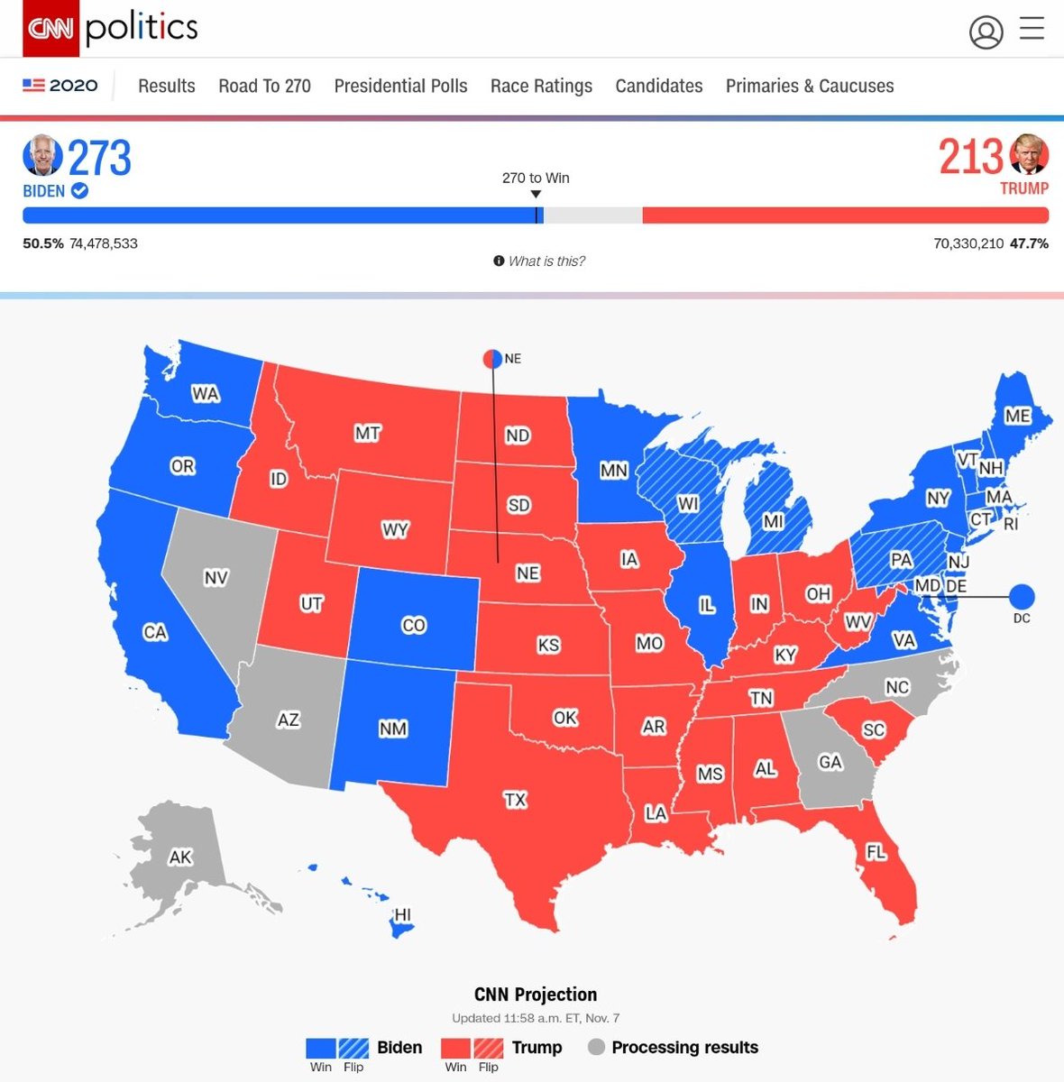 Ein vier Jahre andauernder Irrläufer ist mit diesem Ergebnis beendet. Es zeigt auch, dass Demokratien die Kraft haben, sich selbst zu reparieren. Ein positives Signal für Klimaschutz, internationale Zusammenarbeit und den gemeinsamen Kampf gegen Covid-19. Ein guter Tag...
