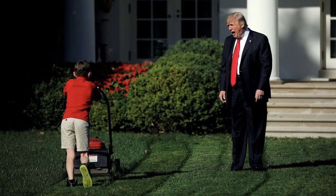 _andymcdonald's tweet photo. “Get off my lawn!”
“This is America’s lawn now...” https://t.co/kXvRnAsdNE