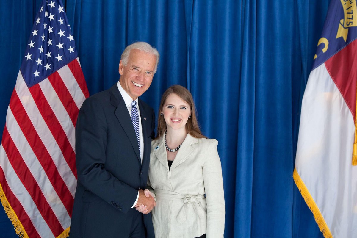 Less than a year later, I received a call from Secret Service informing me  @JoeBiden was coming back to Raleigh and asking me to drive in the Vice Presidential motorcade.Nine years later, I was asked to serve on the State Leadership Council of OUT for Biden. #JennaForNC  #Biden