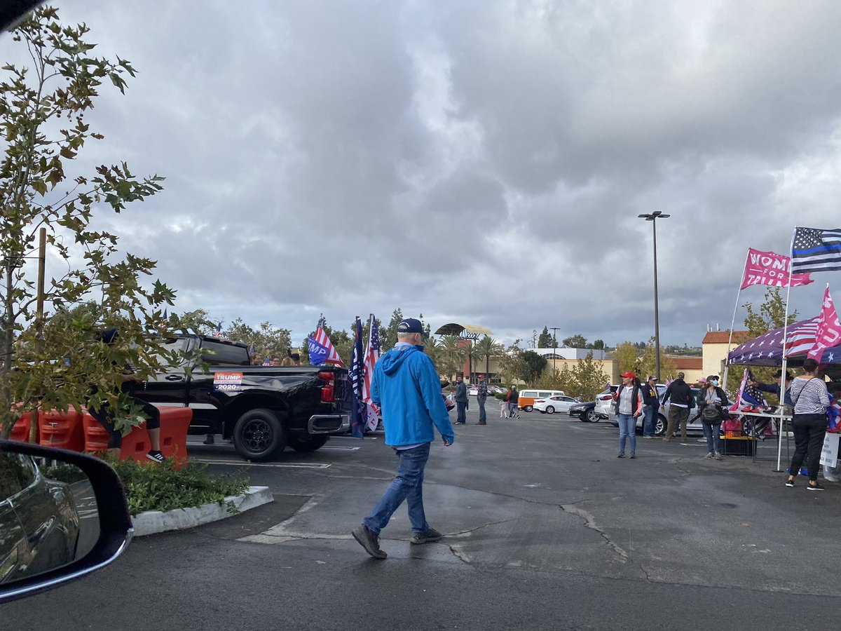 WhatTheJules's tweet photo. Protesters at the Mission Viejo mall. What did I tell you. https://t.co/PJVPqfN4t0