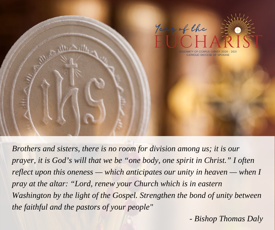 Brothers and sisters, there is no room for division among us; it is our prayer, it is God’s will that we be “one body, one spirit in Christ.”