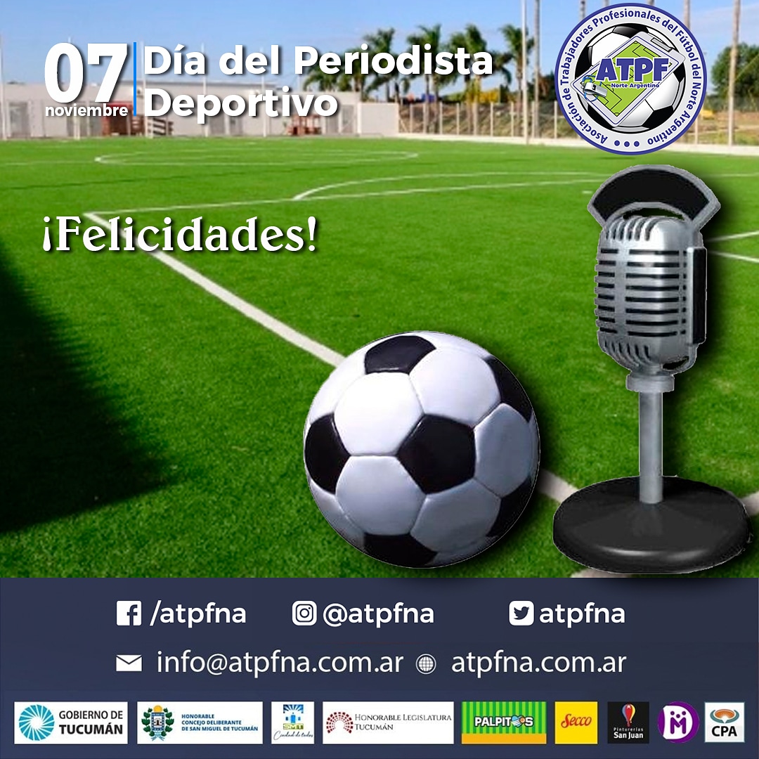 atpfna's tweet photo. Saludamos a todos los periodistas deportivos con mucho afecto. ¡Feliz día!
#diadelperiodistadeportivo https://t.co/AbZFgYpIUZ