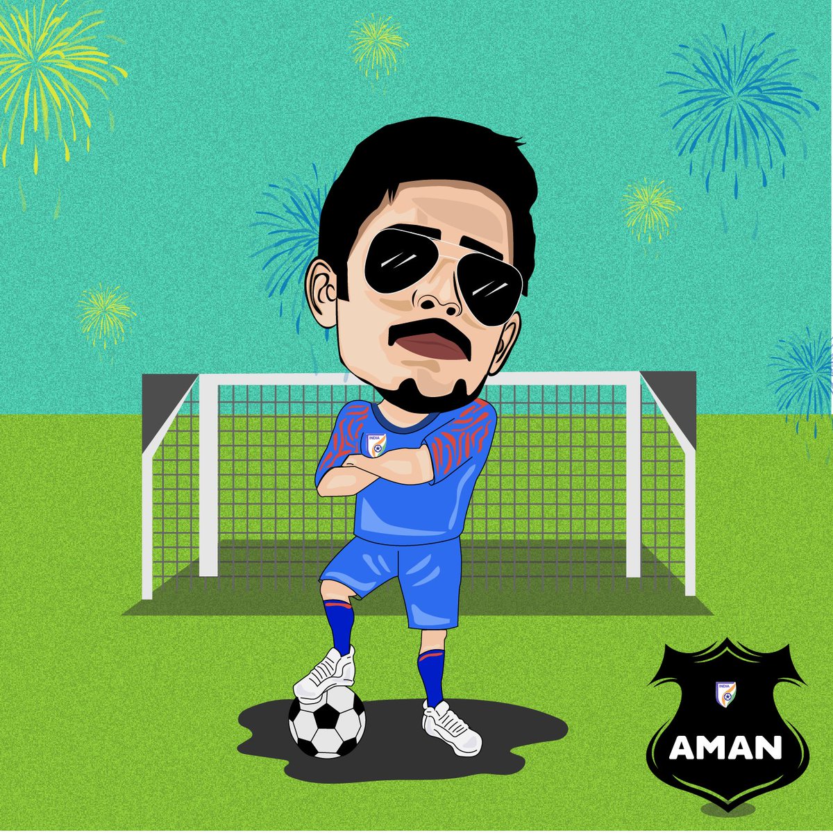 ShrinenArts's tweet photo. Caricature Portrait for the #football fan out there... ⚽
.
.
#clientwork #happyclient #happybirthday #birthdayboy #footballfan #caricature #caricatureartist
#caricatureportrait #birthdaytheme #digitalgift #artist #adobeillustrator #adobe #graphicdesign #illustration #shrinenarts https://t.co/e7YLlj2oAy