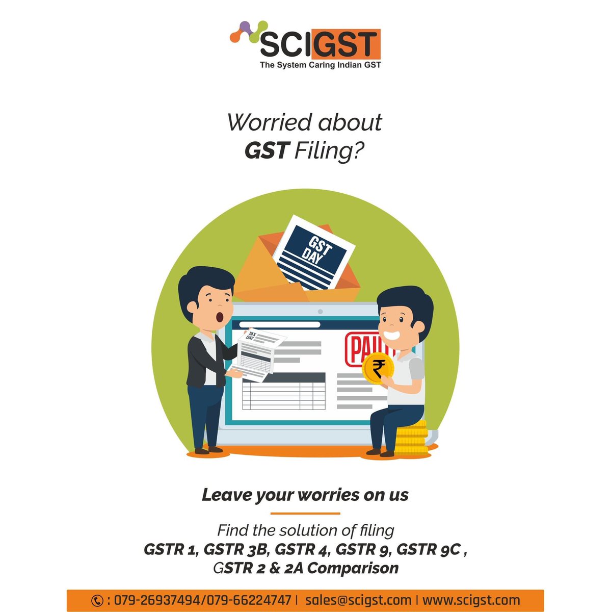 ScigstIndia's tweet photo. SCIGST- India’s Most Trusted GST Filing Software ,GST Returns, Credit Reconciliation, Annual Return, GST Audit
#SCIGST #bestgstreturnsoftware #gstreturn #gstaudit #gstannualreturn #taxreturn #TaxCollector #AllIndustry #gstsoftware #ReturnFilingSoftware #LocalForVocal #MakeInIndia https://t.co/B76eXzqNA9