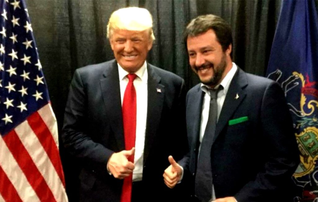 FabGiagnoni's tweet photo. #Trump = #brogli 
#Salvini = #imbrogli

Affinità elettive fra un perdente e la sua #cheerleader. https://t.co/JShyeK3Tkb