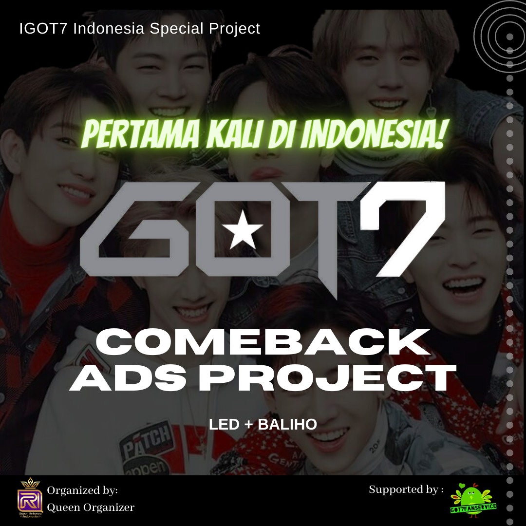 Rebecca_VaniaN's tweet photo. PERDANA DI INDONESIA!
Letโs give proper promotion for GOT7
IGOT7 with GOT7 always.
Info lebih lanjut link >> https://t.co/CshebZazkB
#GOT7COMEBACKADSPROJECT #GOT7COMEBACK #IGOT7INDONESIA #IGOT7INDONESIAPROJECT #GOT7INDONESIAFANBASE #GOT7INDONESIA #GOT7INDO #ahgase https://t.co/UUg924dN3i