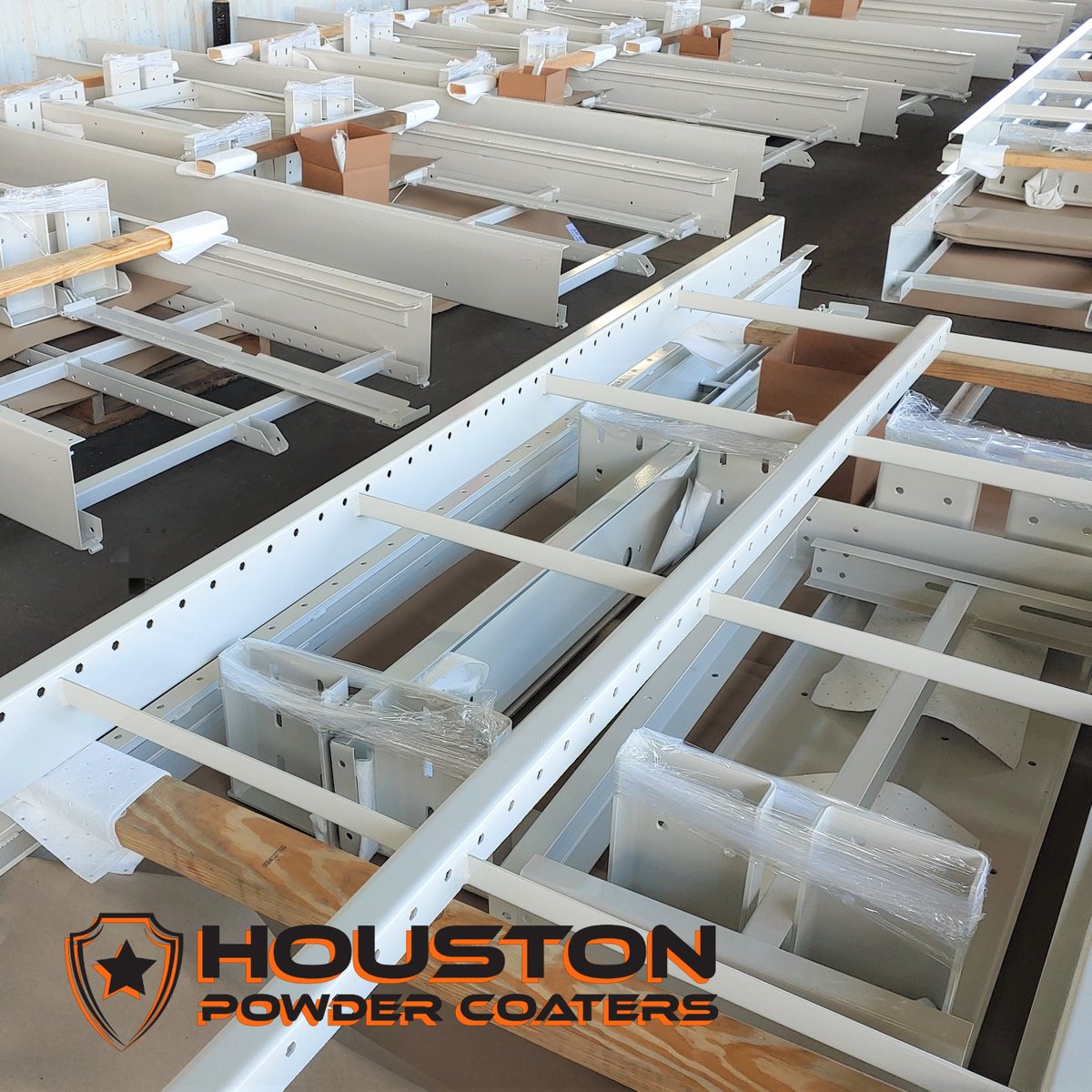 HoustonCoaters's tweet photo. Due to the pandemic, a surge of online buying has escalated the need for more fulfillment &amp; distribution centers across the U.S.. #HoustonPowderCoaters is pleased to be servicing the metal fabricators across Houston and the state of Texas for end customers like Amazon and Fed-Ex. https://t.co/opHaIOxoII
